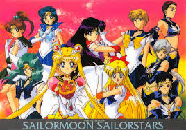 An image of cast of Sailor Moon Sailor Stars.